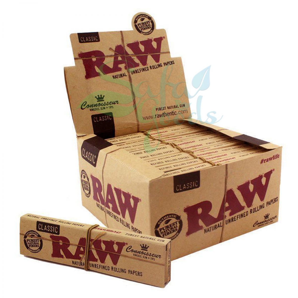 RAW - Classic Connoisseur Rolling Papers - King Size 